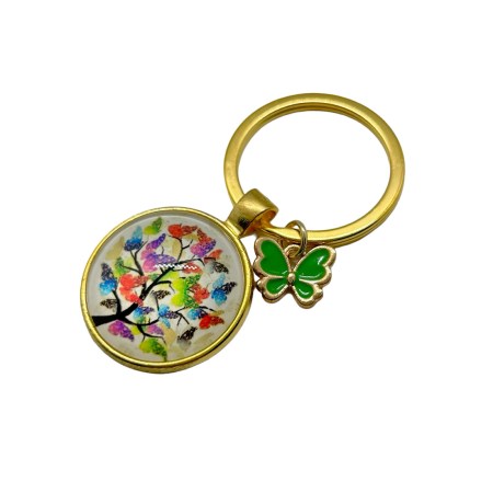 keychain buterrflies tree and green butterfly1